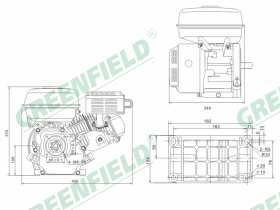 Двигатель GREENFIELD GF 168 F 